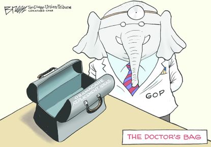 Political cartoon U.S. Obamacare replacement ideas GOP