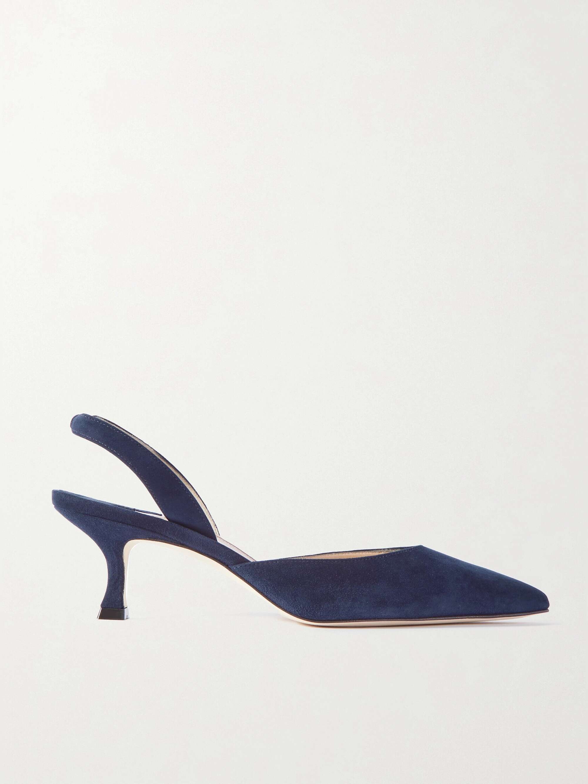 Carolyne 50 Suede Slingback Pumps