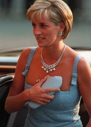 Princess Diana attending a performance of Swan Lake in 1997