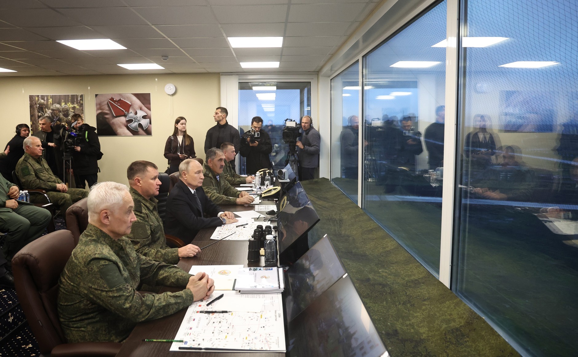 President Putin at Centre-2026 command post exercise.