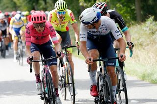 Logan Owen (EF-Nippo) on the attack during the Benelux Tour 2021