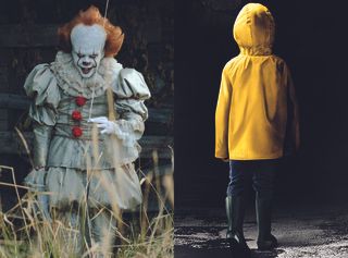 Pennywise and the Raincoat Kid from 'It'