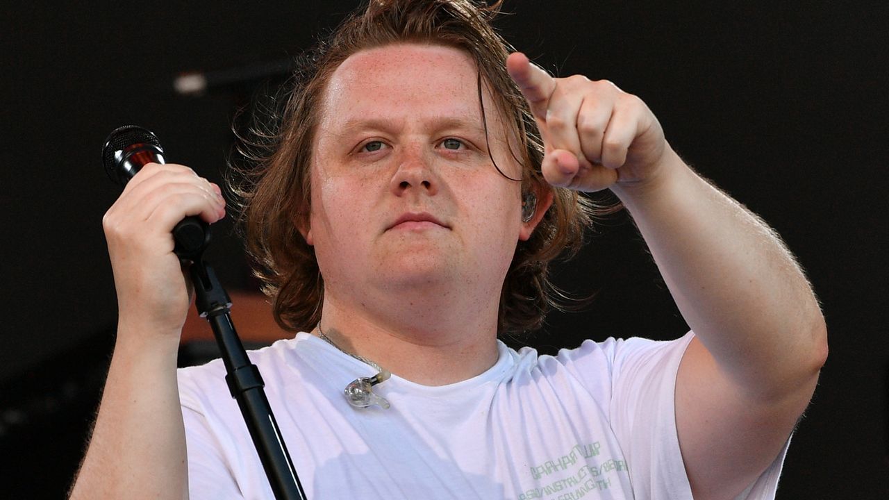 Lewis Capaldi at the Glastonbury Festival