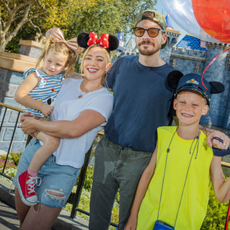 Hilary Duff And Family Spend The Day At Disneyland Park