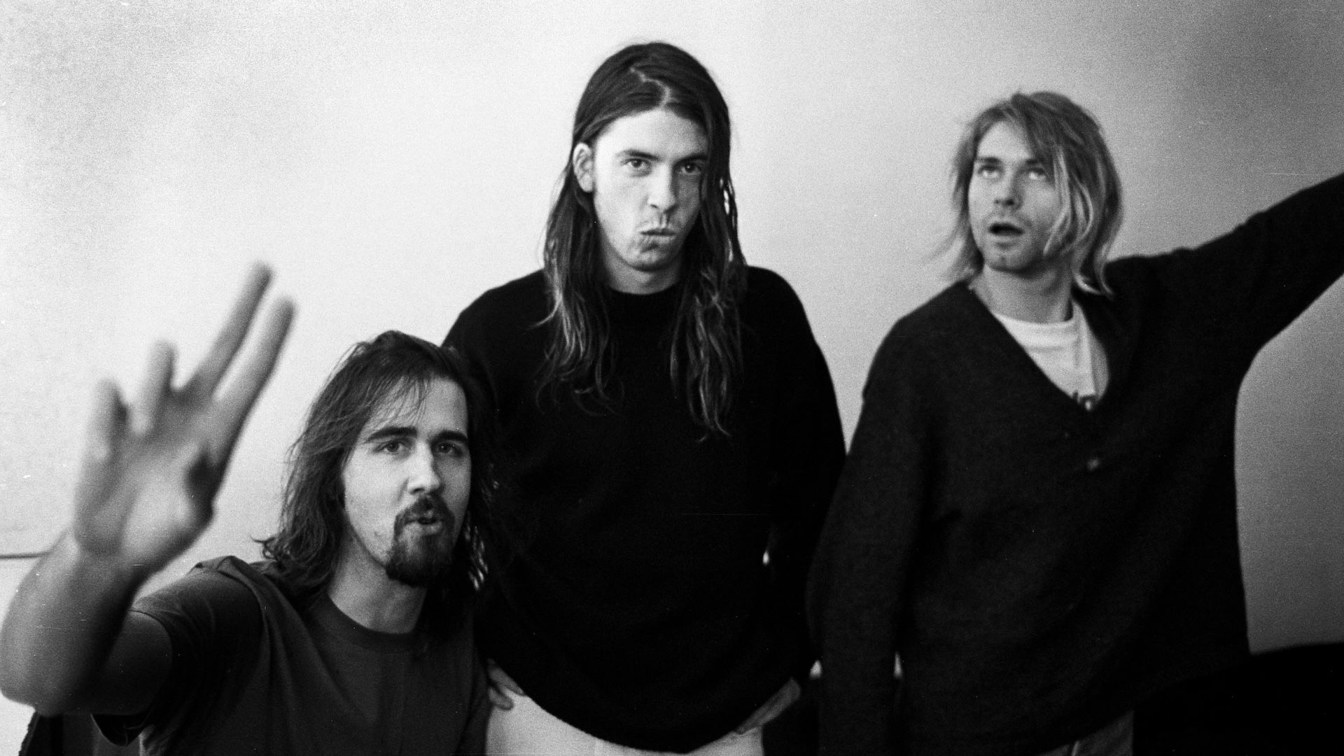 Nirvana backstage in Vooruit, Gent, Belgium, 23/11/1991