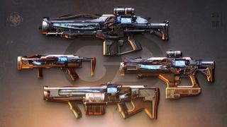 Four guns from Destiny 2 including Weightgate instigator Chill Inhibitor