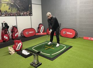 Getting fitted for the new Wilson Staff Driver