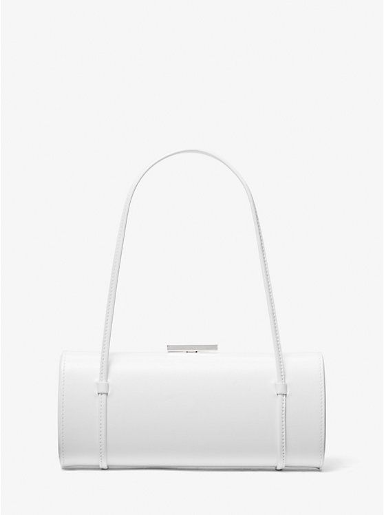 Natalie Leather Barrel Bag