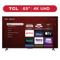 TCL 65" 4K Roku TV