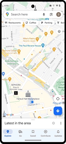 Google Maps glanceable directions