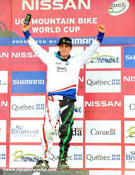 Sam Hill finished third at the found and is still the World Cup leader.