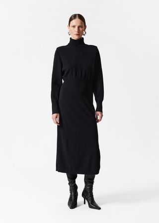 Turtleneck Merino Wool Dress