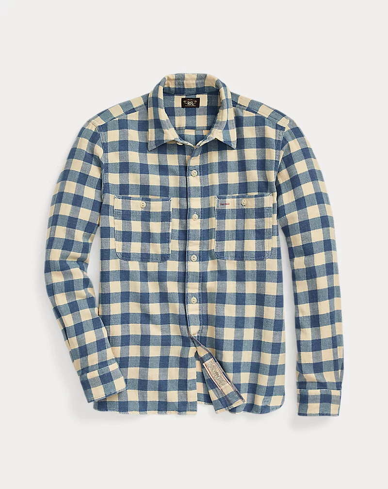 Plaid Cotton Linen Shirt