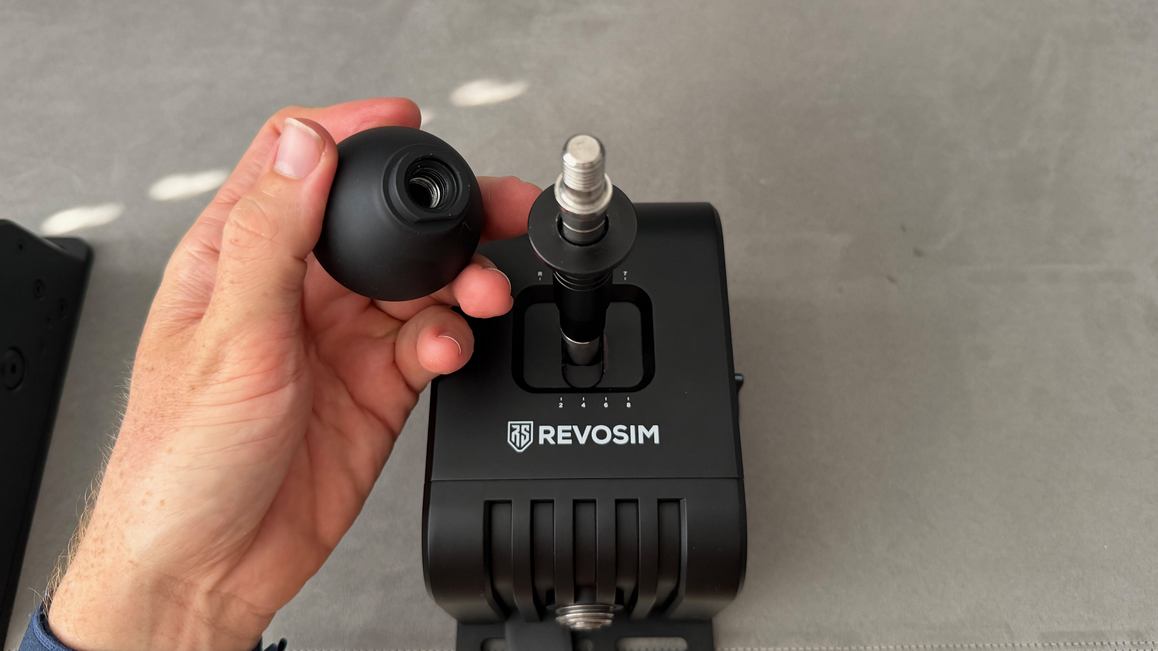 The top of the gear shifter for Revosim's RS Pure bundle