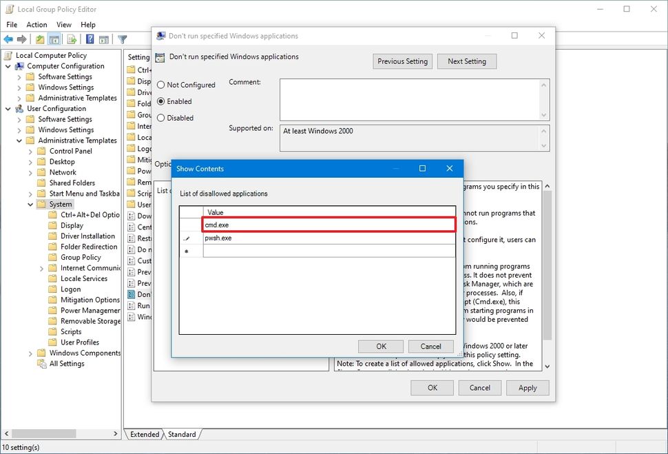 How to block desktop app access on Windows 10 | Windows Central