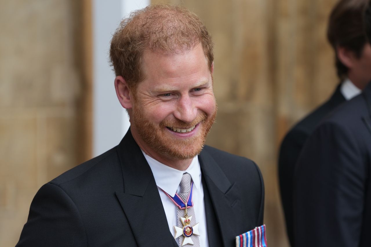 Prince Harry chatting with cousins at King Charles&#039; Coronation