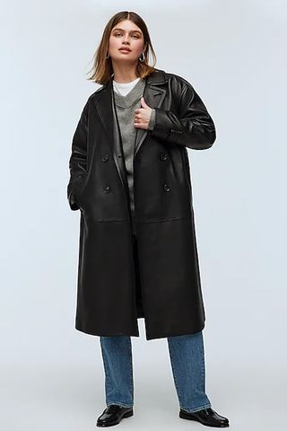 Madewell The Signature Trench Coat in Leather