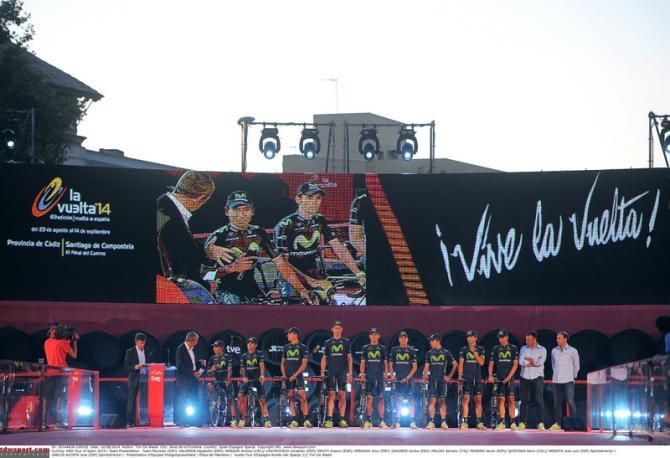 Movistar are presented to the crowd