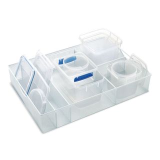 Tupperware lid organizer with dividers