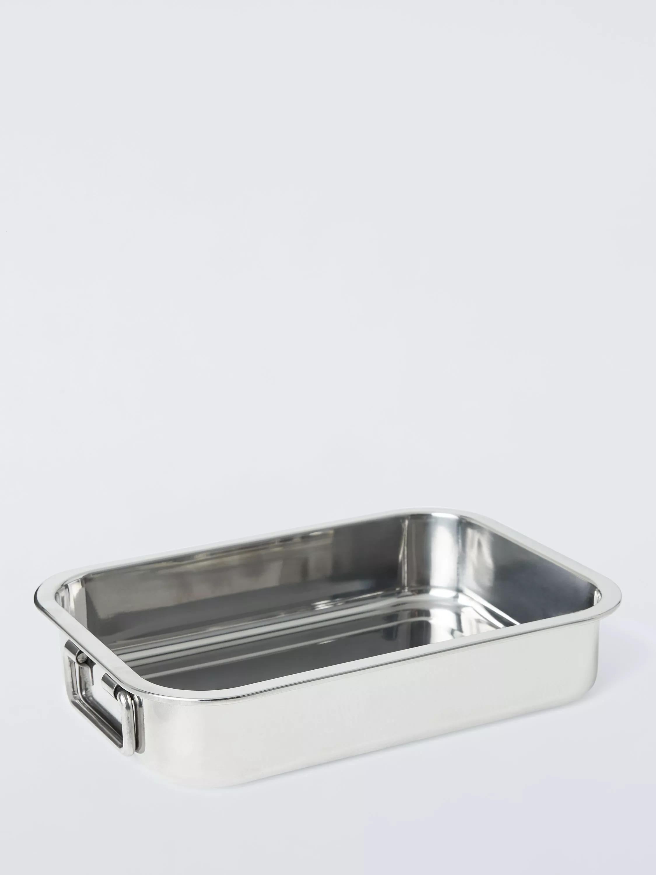 John Lewis Stainless Steel Roasting Tray, 25cm