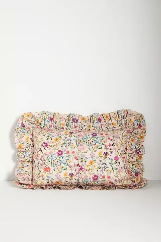 Coco & Wolf Silk Ruffle Cushion Cover