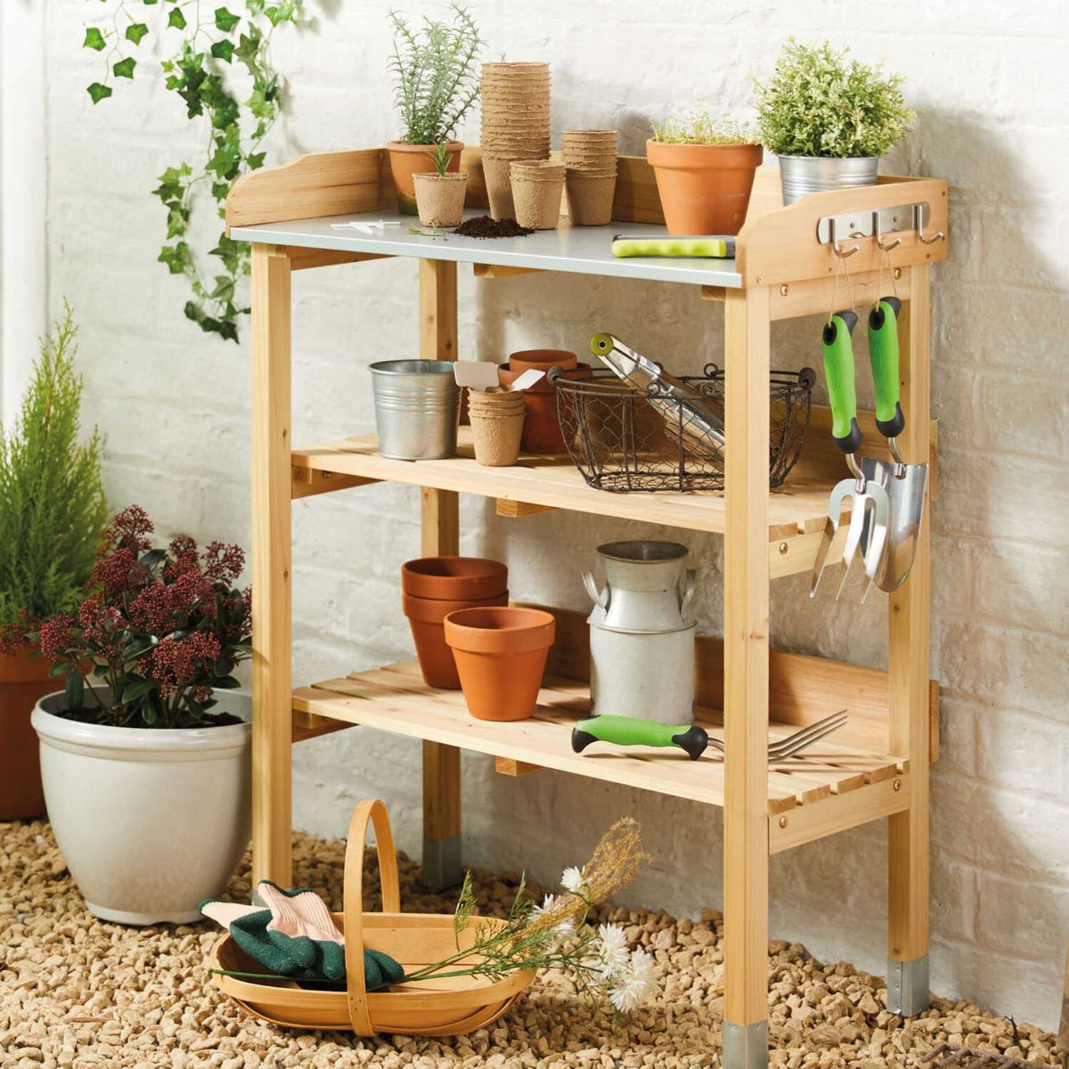 Aldi s 30 potting bench is back Ideal Home