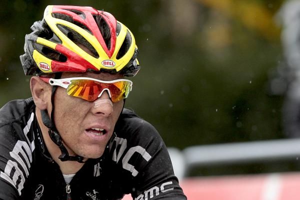 Rain falls on Philippe Gilbert
