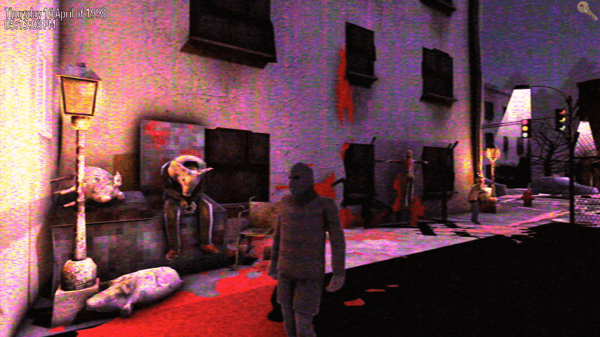 Screens of an indie horror football game