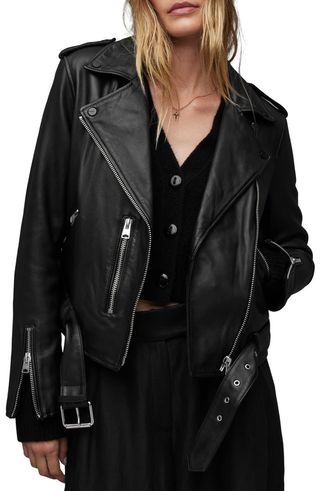 Balfern Leather Biker Jacket