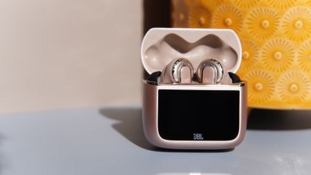 The JBL Tour Pro 3 earbuds