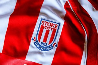 The Stoke City badge on a shirt