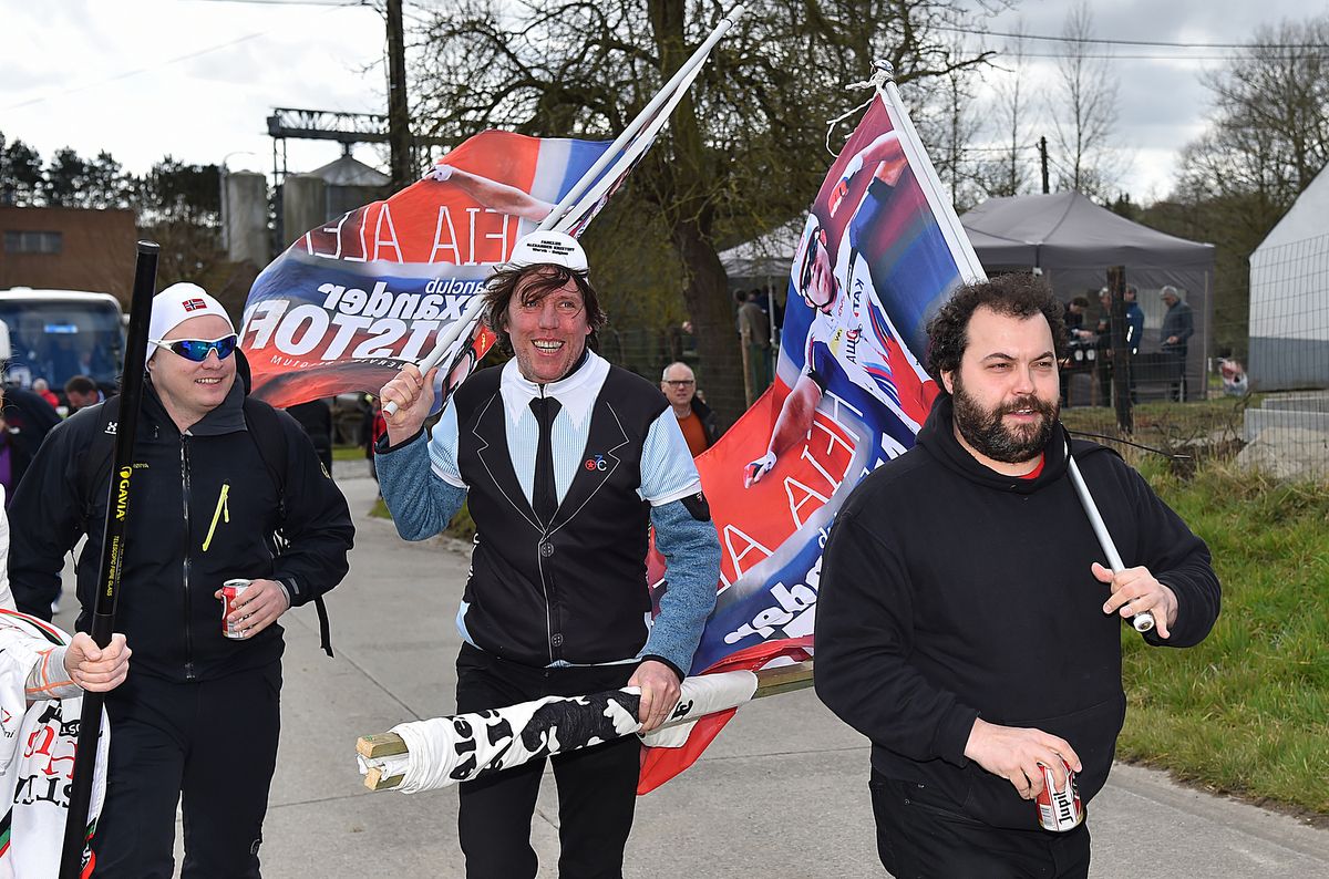 The Alexander Kristoff fan club out in full force