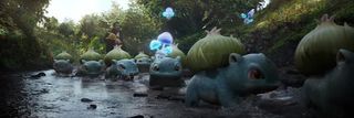 Bulbasaur and Morelull in Detective Pikachu movie