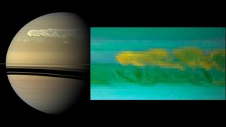 Water Ice on Saturn