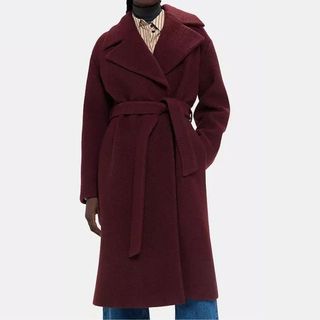 Burgundy coat from John Lewis