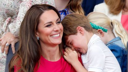 The Princess of Wales and Prince Louis watch the late Queen Elizabeth II&#039;s Platinum Jubilee together