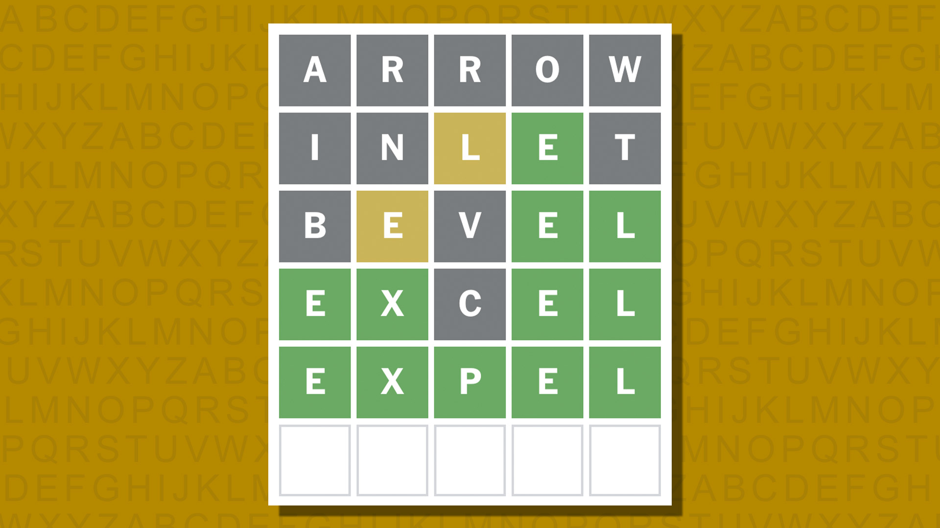 Ответ в формате Word для игры 955 на желтом фоне
