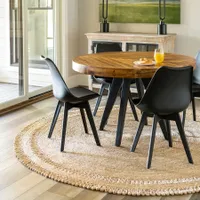 Hand-braided jute round rug, Rugs.com
