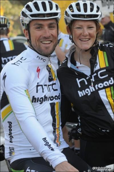 Bernhard Eisel and Carla Swart at the HTC camp