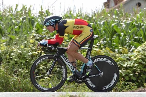 Philippe Gilbert (BMC) in the time trial.