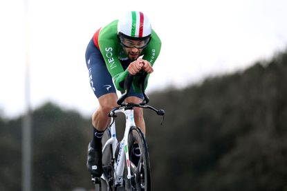 Cycling news: Team Ineos cyclist Filippo Ganna of Italy attempting