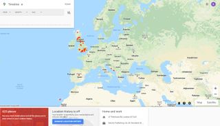 how to view location history in Google Maps - map