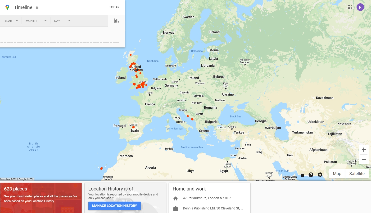 How to View Location History in Google Maps - Maps