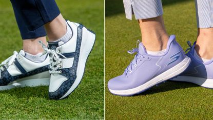 Duca del Cosma and Skechers women's golf shoes