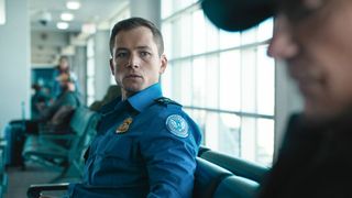 Taron Egerton as Ethan Kopek in "Carry-On" now streaming on Netflix