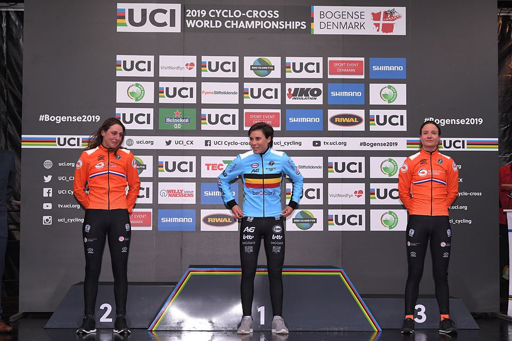 Sanne Cant (Belgium) wins her third world title at the UCI Cyclo-cross World Championships Bogense