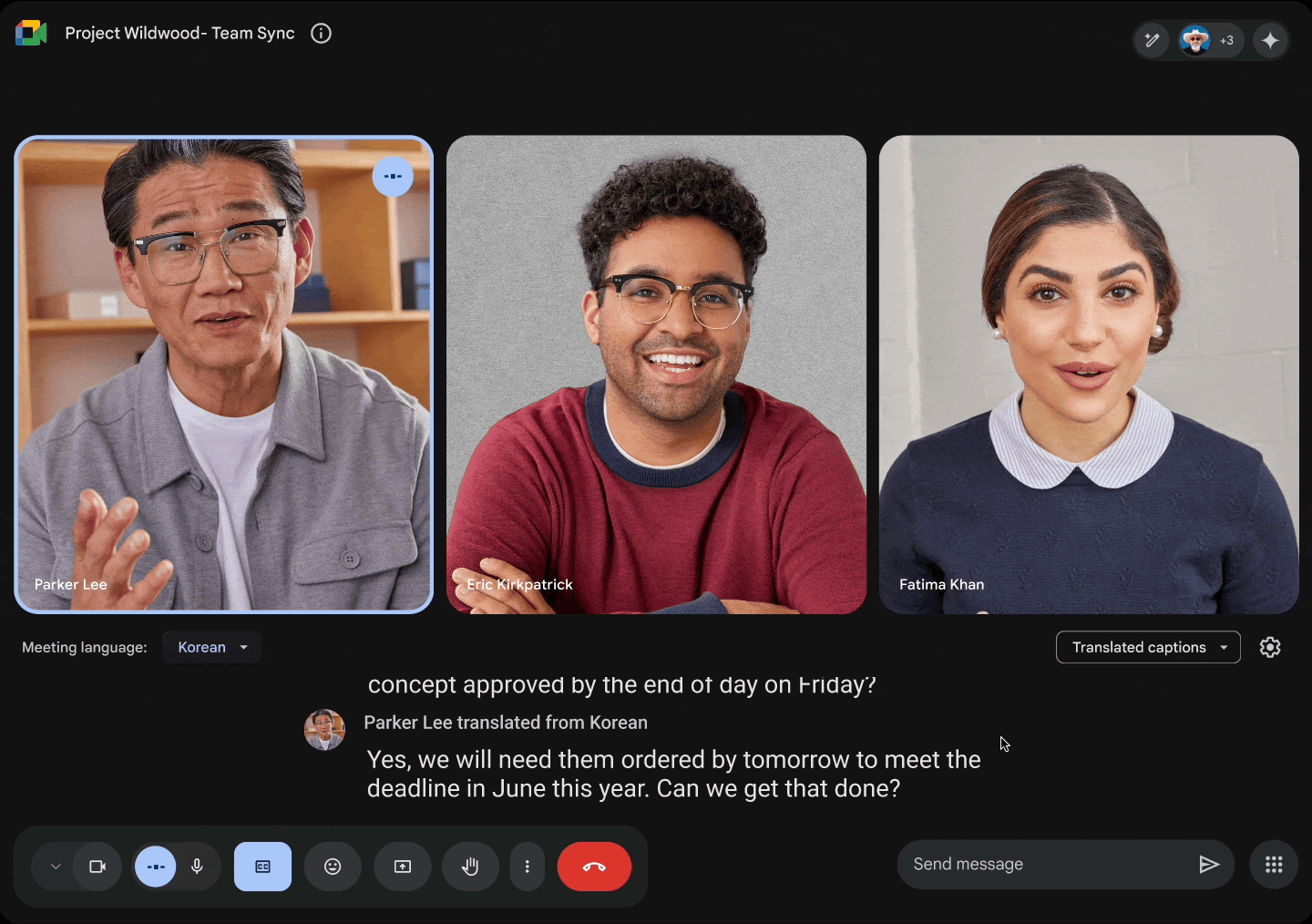 Google Meet scroll back through live captions