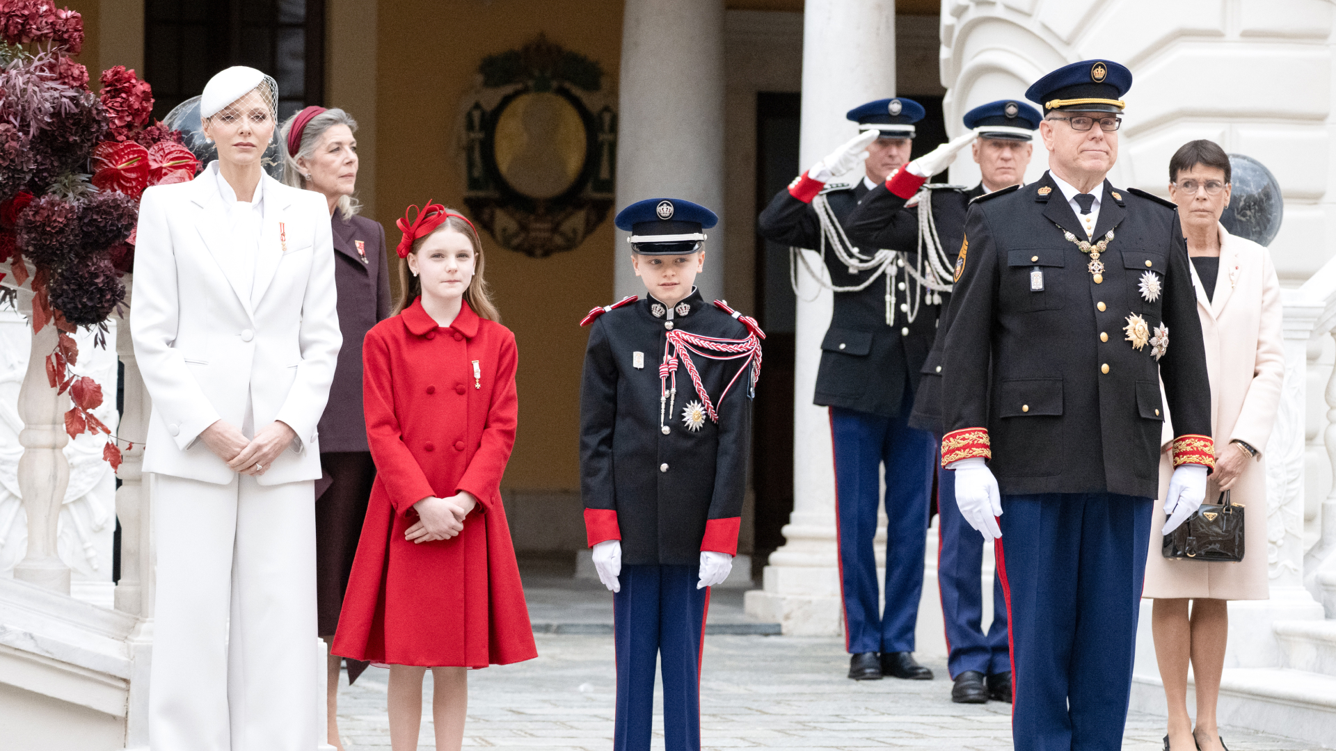 Princess Charlene and Prince Albert with their Twins