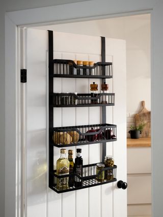 Black Large Over Door Kitchen Storage