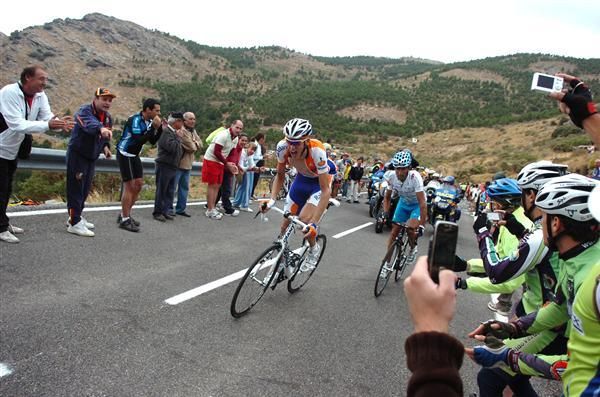 Robert Gesink (Rabobank) and Ezequiel Mosquera (Xacobeo Galacia)